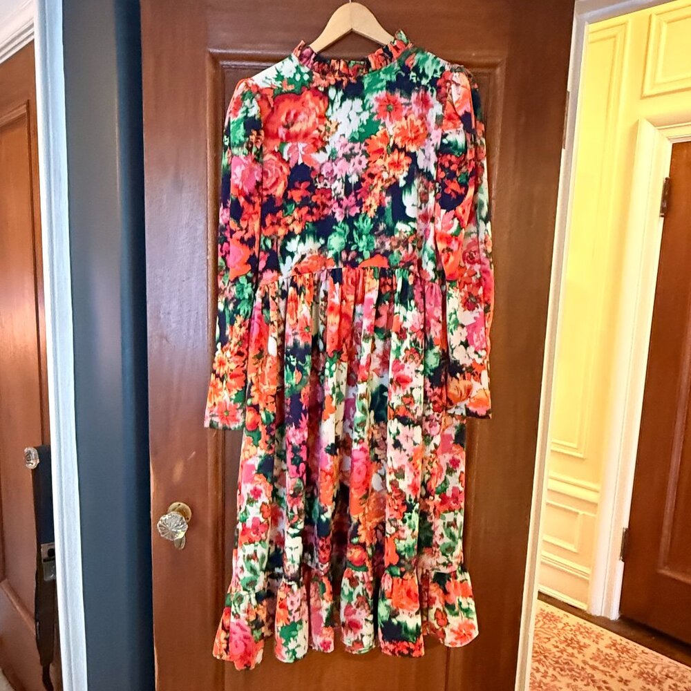 Toi Volant Coloful Midi dress
